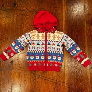 Gymboree Holiday Full Zip Sweater. 5T‎